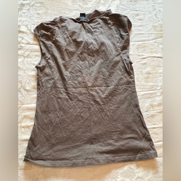 Women’s Ann Taylor LOFT Brown sleeveless Tee - Picture 2 of 4